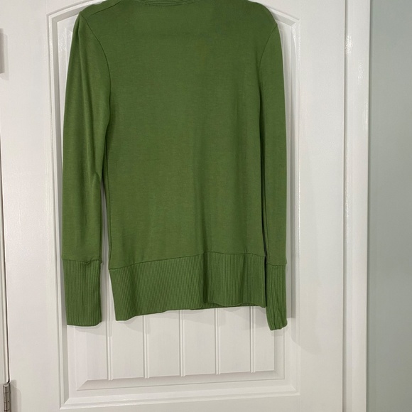 Women's V-Neck Button-Up Cardigans (3) - Brown, Taupe, and Green - Picture 8 of 15